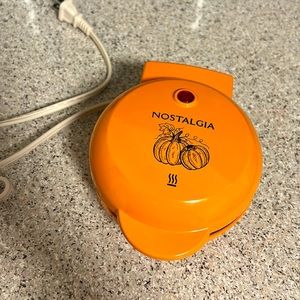 Nostalgia Pumpkin Waffle Maker